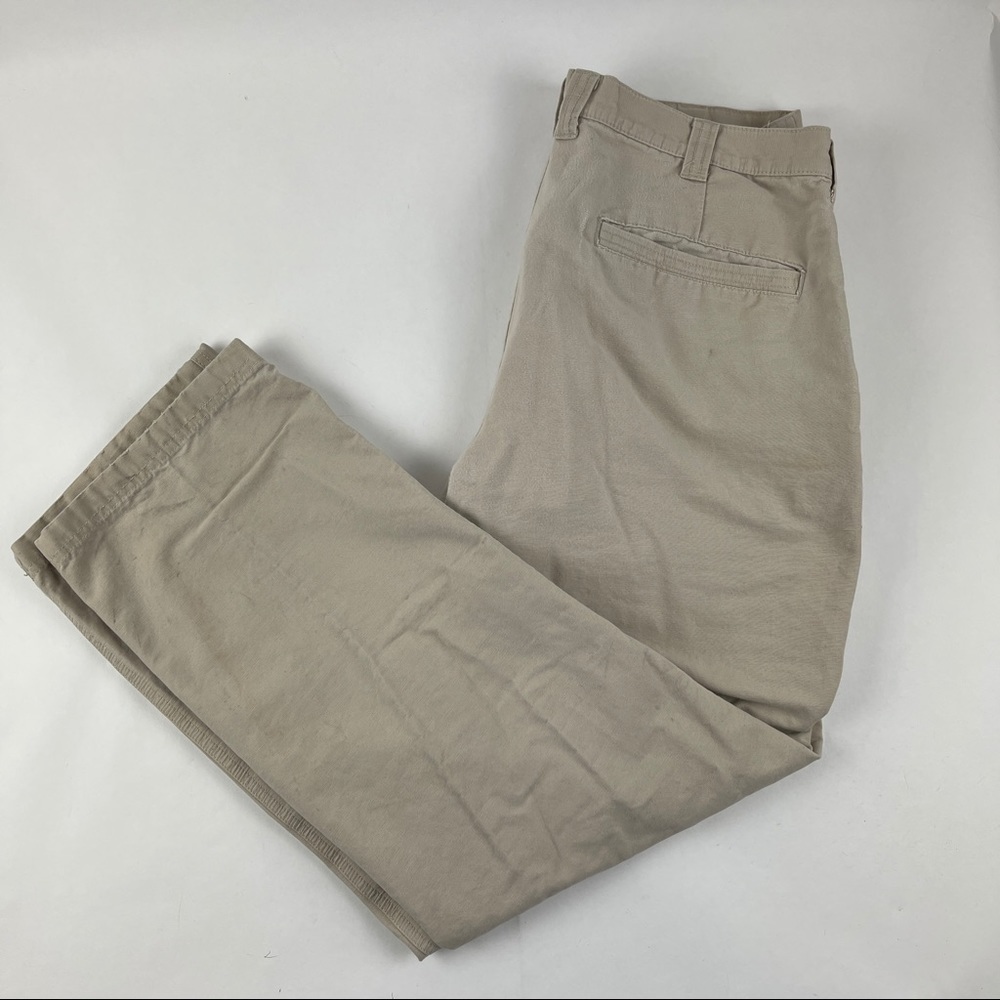 Columbia Pants Mens 36x32 Light Khaki Flat Front